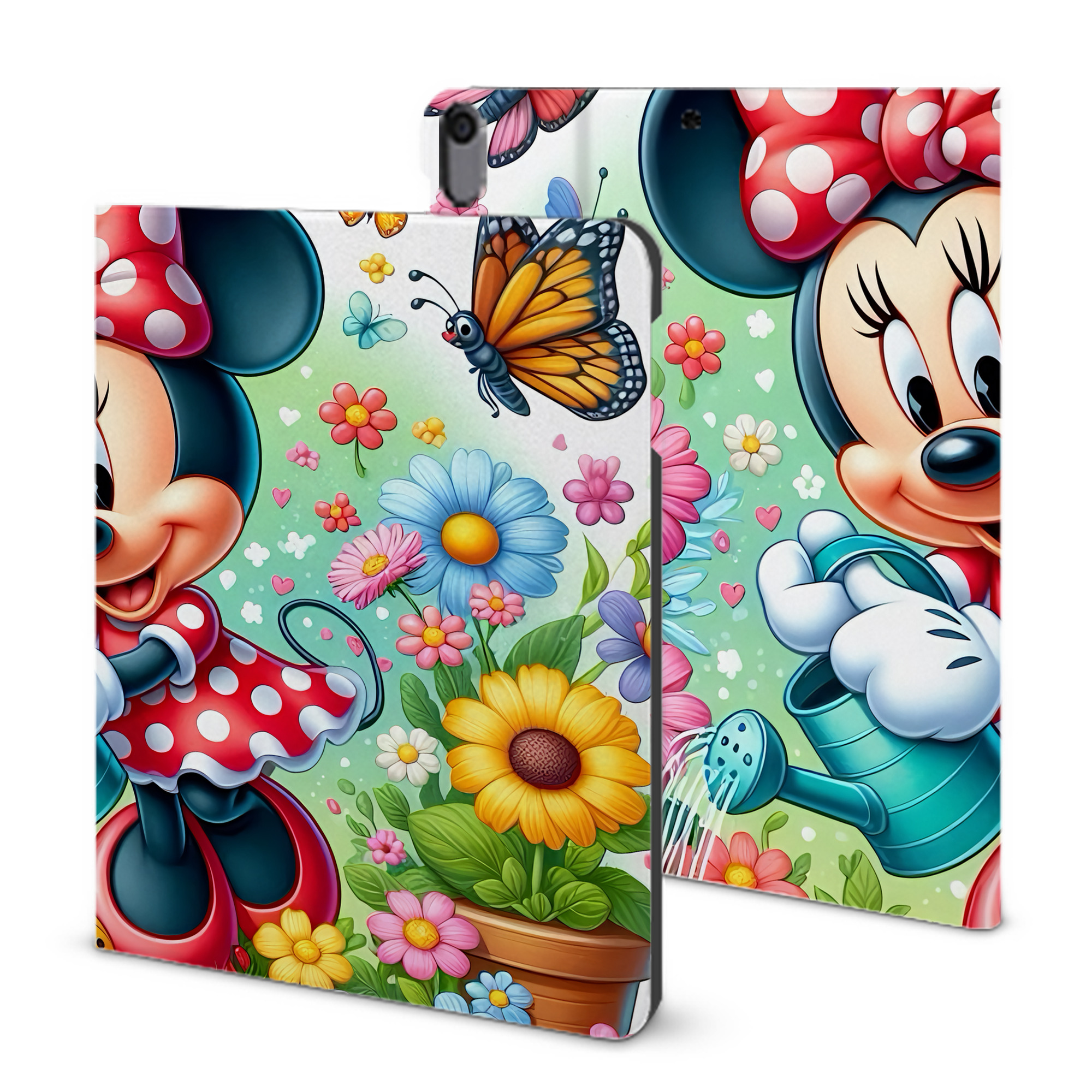 （画像用） ミッキーマウス Mickey Mouse IPad ケース ブック型 PUレザー TPU 耐衝撃 軽量 薄型 ペン収納なし 全面保護 IPad 各モデル対応